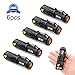 (2 Year Warranty !) 6 Mini CREE Q5 LED Flashlight Torch 7W 300LM Mini CREE LED Flashlight Torch Adjustable Focus Zoom Light Lamp for Riding Camping Hiking Hunting & Indoor Activities