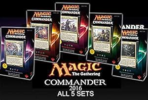 Amazon.com: Commander 2016 MTG Magic The Gathering SET OF ALL 5 DECKS