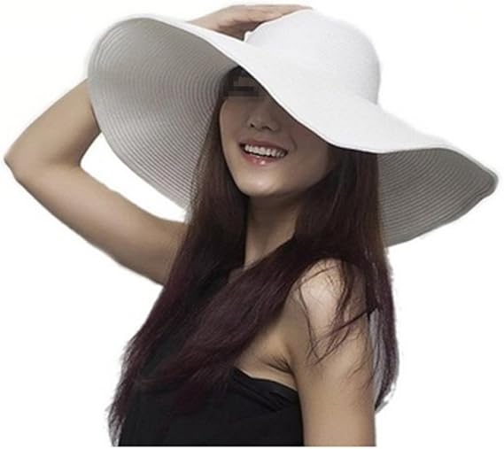 Women's Large Wide Brim Floppy Sun Hat 