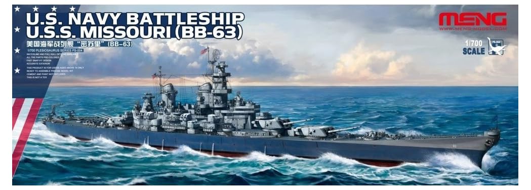 Meng Model 1:700 - US Navy Battleship USS Missouri BB-63