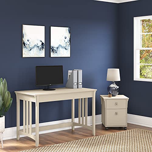 Bush Furniture Salinas 2 Drawer Mobile File in Antique White