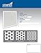 White Plastic Perforated Tile/Return with 3/8