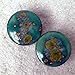 Pair - Mystic Jade Glass Essential Oil Ear Plugs Organic Handmade Ceramic double-flared body jewelry