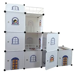 Niños castillo armario Estantería infantil Niños dormitorio armario