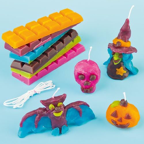 Baker Ross Halloween Candle Making Kit (240g Per Pack) For Kids to Make
