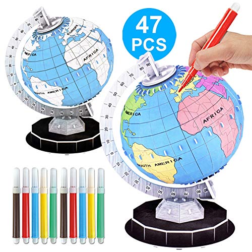 image for Sunmiao Rotating Full Earth Geography Educational 3D Three-Dimensional