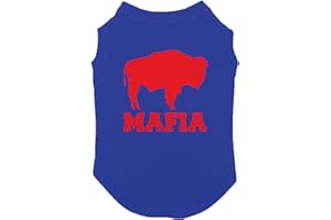 HAASE UNLIMITED Mafia Football - New York Buffalo Dog Shirt (Royal Blue, 3X-Large)