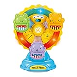 infunbebe Animal Ferris Wheel Spinning Wheel Toy with Music and Light for Toddlers Infants from 6 Months and up