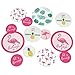 Big Dot of Happiness Pink Flamingo - Party Like a Pineapple - Tropical Summer Confetti and Balloon Party Decorations - Combo Kit