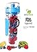 Live Infinitely 32 oz. Infuser Water Bottles - Featuring a Full Length Infusion Rod, Flip Top Lid, Dual Hand Grips & Recipe Ebook Gift