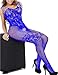 Buauty Body-stocking Plus Size Crotchless Lingerie For Women Babydoll Bodysuit,Blue,One Size
