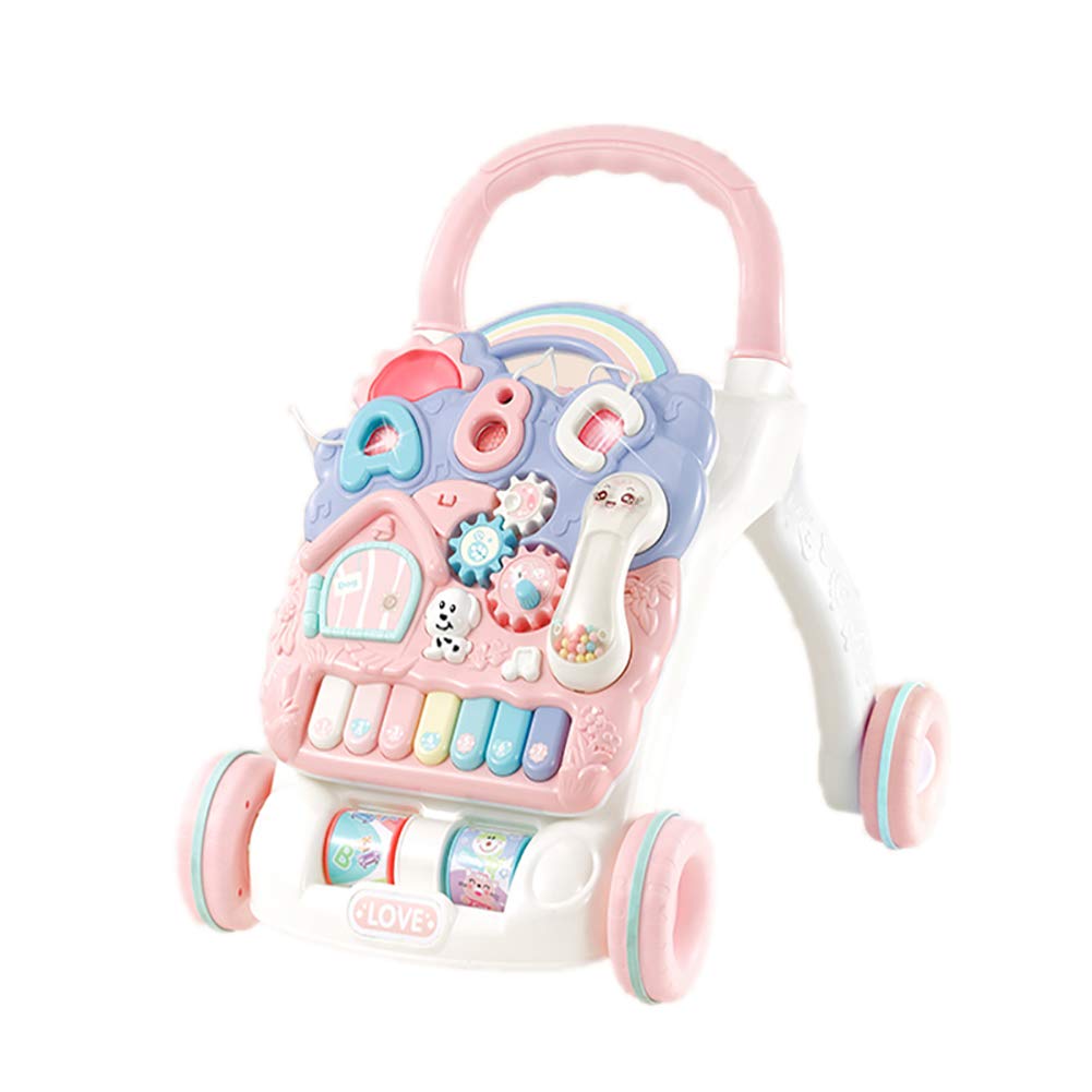 Bebe Puericulture Eveil Et Jouets Trotteurs Guo Baby Walker Toddler Walker Telecommande Multifonction Learning Walker Infant Trolley Push Toy Pour 6 18 Mois