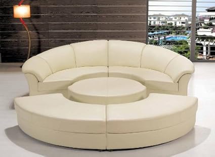 Amazon Com Contemporary Plan Modern Circle Sectional Sofa Set