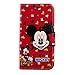 Minnie Mouse iphone 6s Plus Case,iphone 6 Plus Mickey Mouse Wallet Case,MODEFAN Folio Leather Stand [Wallet] Shell Cover with Card Holder for Apple iPhone 6 Plus/6S Plus (5.5 inch)- Pattern 0