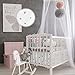 CONEY ISLAND COTTON Crib Bed Skirt Dust Ruffle SOFT Jersey Cute Best Baby Shower Gift Unisex Boys Girls star Pattern