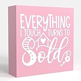 Realtor Gifts for Agent, Realtor Supplies, Best Realtor Gifts Desk Decor, Real Estate Office Decor, Realtor Thank You Gifts for Women, Wooden Box Sign for Home bedroom Table Desk Shelf Decoration