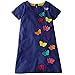 Girls Casual Dress Cartoon Cotton Kids Appliques Unicorn Dress 2-7T