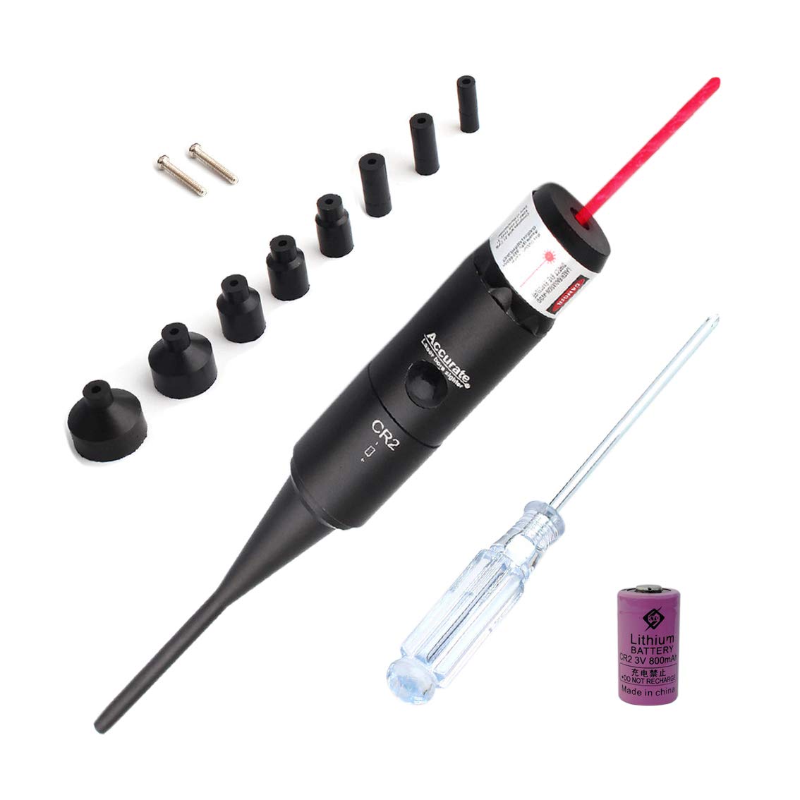 Buy Laser Bore Kit Multiple Calibers, Green/Red Dot Boreer Set for .177