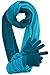 Knit Ombre Texting Gloves & Scarf Set