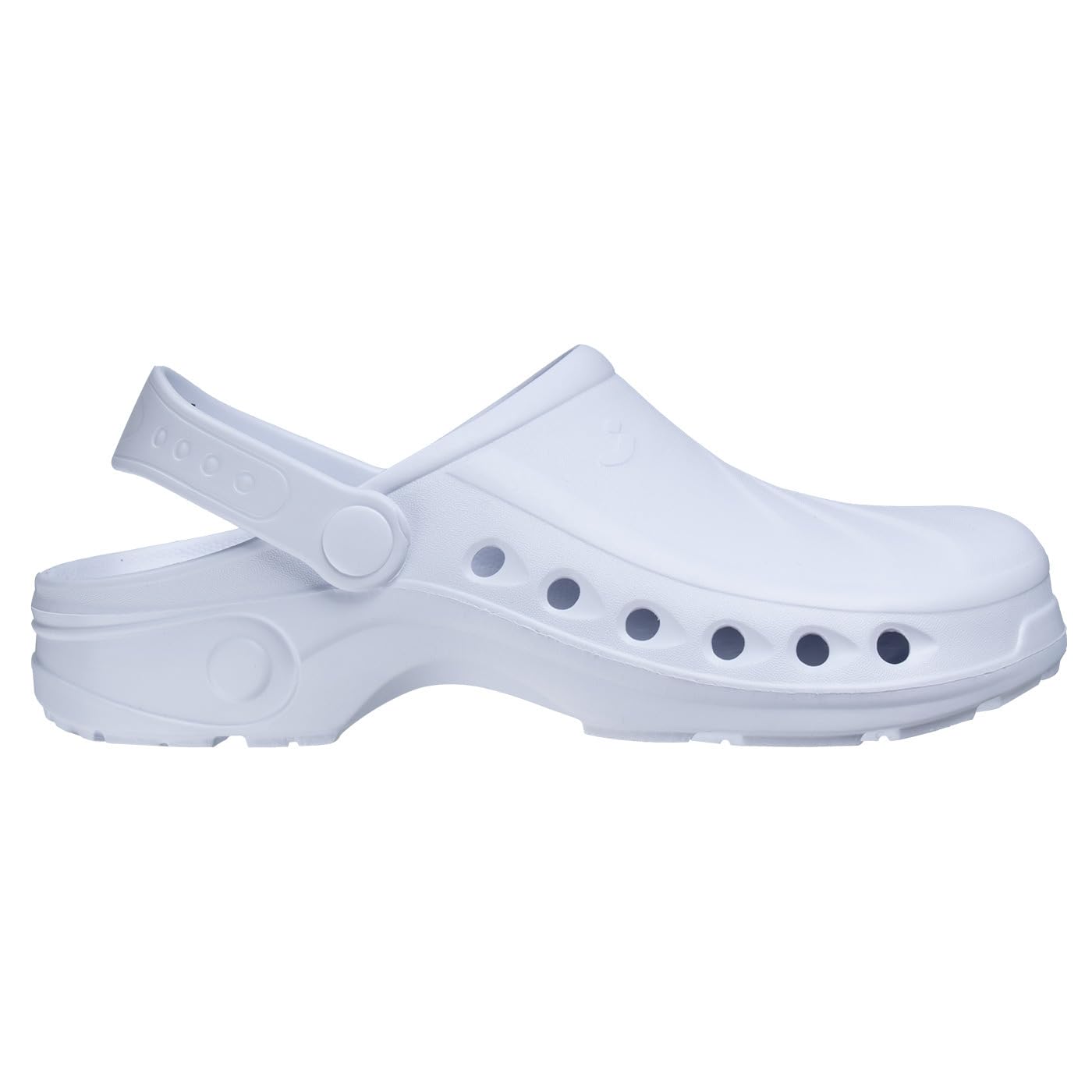 Safety Jogger Clogs for Women - Lightweight Safety Shoe for Men, Ideal for Hospital, Kitchen or Garden, Slip Resistant and Shock Absorbing Theatre Shoe, UK 10,5/11 EU 45/46, Sonic White