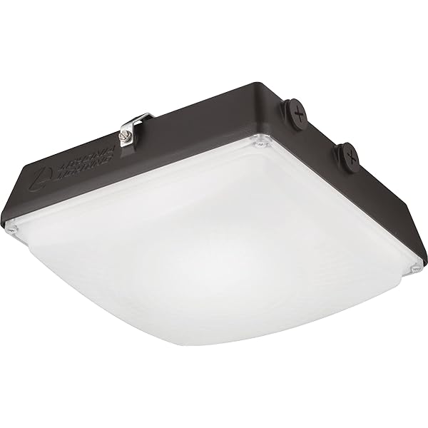12 Watt LED Square Black Surface Mounted Under Canopy Downlight