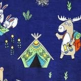 Shopko Cozy Printed Fleece Throw Blanket - Assorted Designs & Colors (Camping & Wildlife Animals)