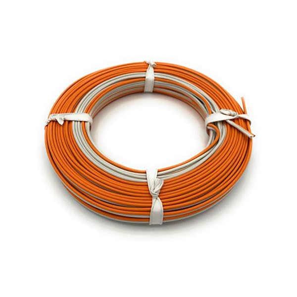 BELI-BECO YL6220 Kabel - Kupferlitze 2 x 0,5 mm² (2x16x0,20 mm) - Zwillingsleitung - 20 m Ring (Weiß-Orange) – Bild 6