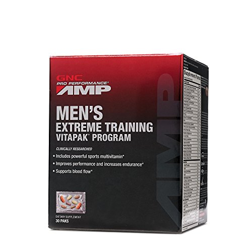 Extreme Training Vitapak Program - GNC Pro Performance AMP, Mega Men Powered, 30 Packets