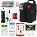 Everlit Emergency Survival Trauma Kit with Tourniquet 36" Splint, Military Combat Tactical IFAK for First Aid Response, Critical Wounds, Gun Shots, Blow Out, Severe Bleeding Control and More (Black)