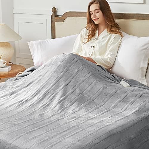 HomeMate Electric Heated Blanket Dual Controller King Size 100"x 90