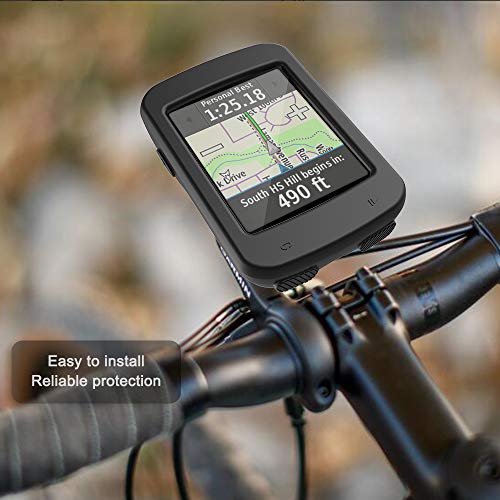 TUSITA Case for Garmin Edge Explore 820 - Silicone Protective Cover - GPS Bike Computer Accessories (Black)