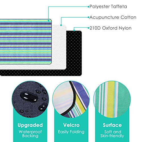 Picnic Blanket, Cakie Extra Large Outdoor Sand Proof and Waterproof Portable Beach Mat for Camping Hiking Festivals