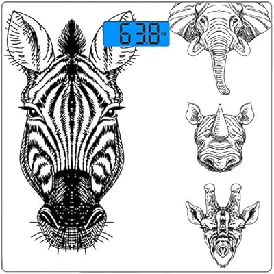 Ultra Slim Square Tempered Glass Digital Body Weight Scales