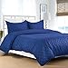 Bedsure Duvet Cover Set with Zipper Closure-Navy Diamond Pattern, Full/Queen (86