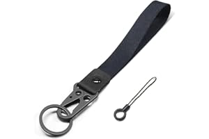 ABLAZE Wristlet Strap for Keys, Hand Wrist Lanyard Durable Key Chain Wristlet Lanyard for Men and Women (Black)