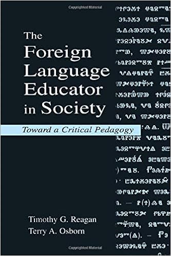 Amazon Com The Foreign Language Educator In Society Toward A Critical Pedagogy Reagan Timothy G Osborn Terry A Books