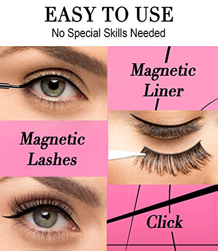 image for Magnetic Eyeliner and Lashes Kit - iMethod Cosmetic Grade Magnetic Las