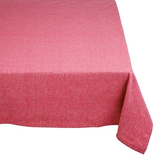 Mahogany T06T9FU Rectangle Tuscany Tablecloth, 60 by 90-Inch, Fuchsia