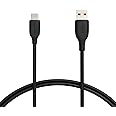 Amazon Basics USB-C to USB-A 2.0 Fast Charger Cable, 480Mbps Speed, USB-IF Certified, for Apple iPhone 16/15, iPad, Samsung Galaxy, Tablets, Laptops, 3 foot, Black