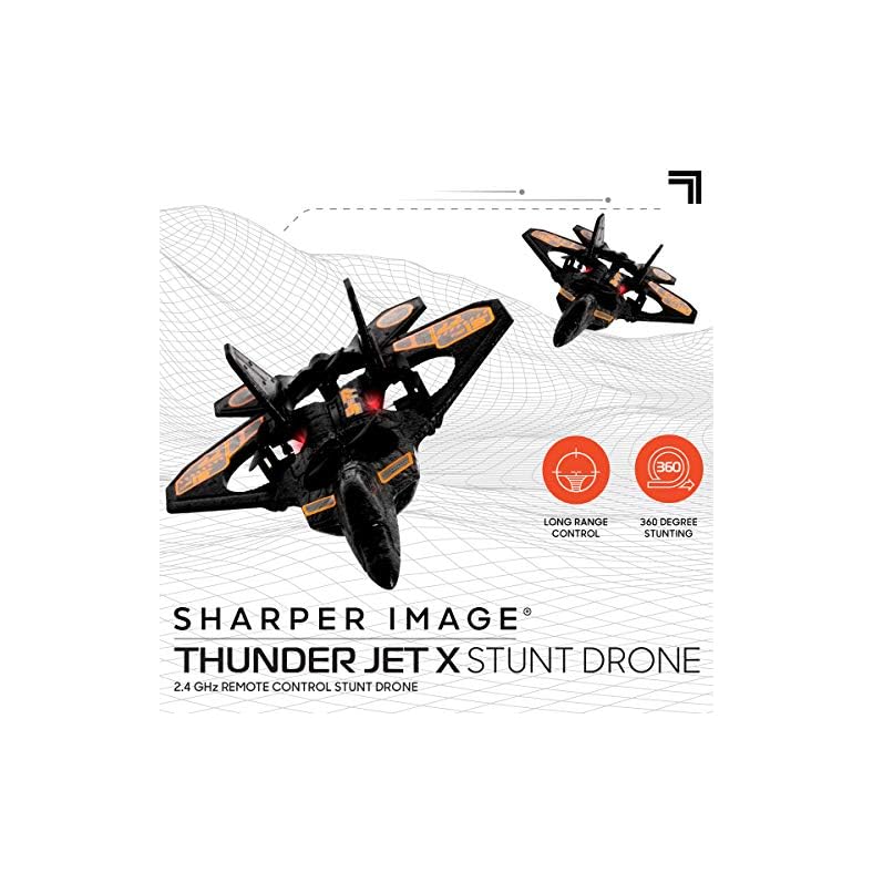 SHARPER IMAGE Thunderbolt Remote Control Stunt Drone, Standard Edition