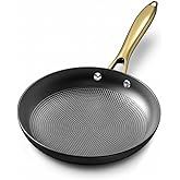 ZAZYCHEF 10 inch Cast Iron Non Stick Frying Pan, Honeycomb Skillet for Even Heating, Durable Nonstick Fry Pan with Stay Cool Handle, Ideal for Induction Compatible, Best Gift for Home Cooks
