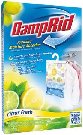DampRid Hanging Bag Moisture Absorber Citrus Fresh, 14 oz (1)