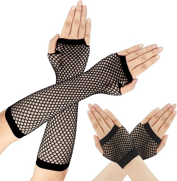 fishnet gloves