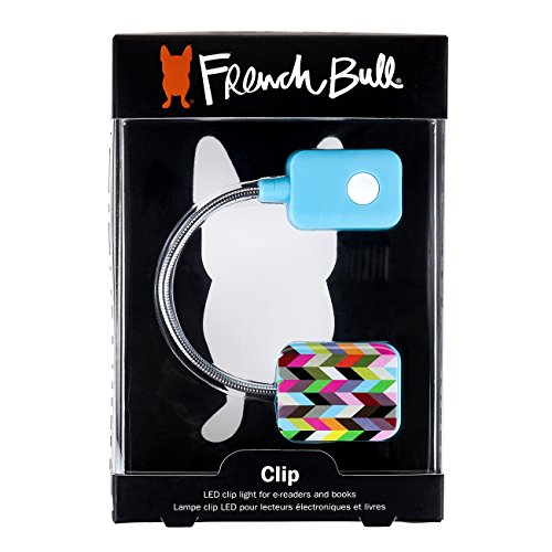 WITHit Clip On Book Light - Ziggy - Square LED Reading Light with Clip for Books and eBooks, Reduced Glare, Portable and Lightweight, Cute Bookmark Light for Kids and Adults, Batteries Included