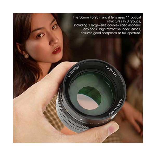 Plyisty 50 mm F0,95 Full Fame Manuelles Objektiv mit großer Blende für spiegelloses Leica M-Mount-Kamera-Porträt mit… – Bild 5