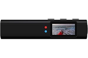 GOWENIC Mini Body Camera, 2.7K HD Head Mounted FPV Video Cameras, FPV Cam with 0.96in Screen APP Viewing and 110 Wide Angle, 