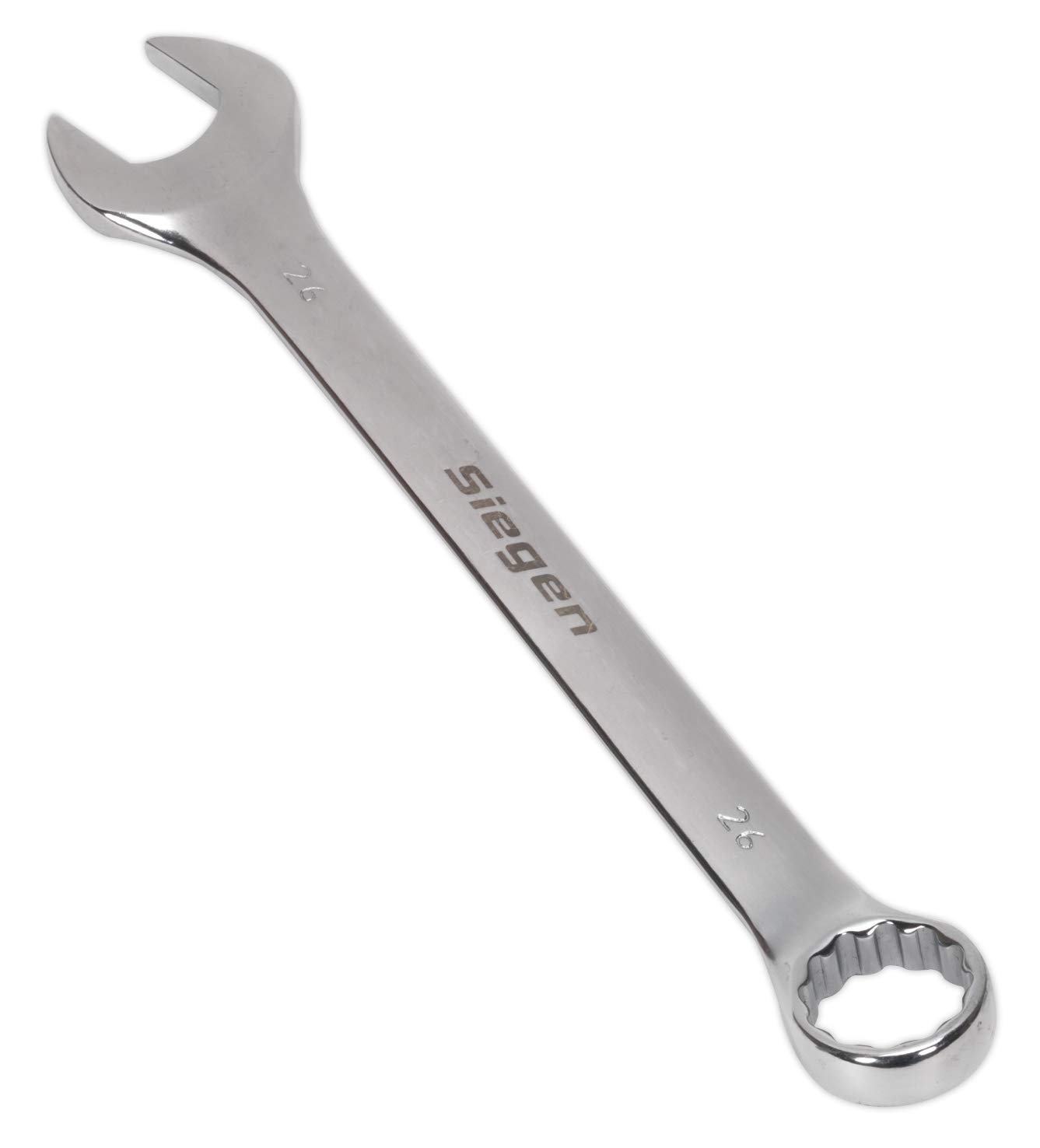 Sealey S01026 Combination Spanner, 26mm, 300mm x 300mm x 86mm, Silver