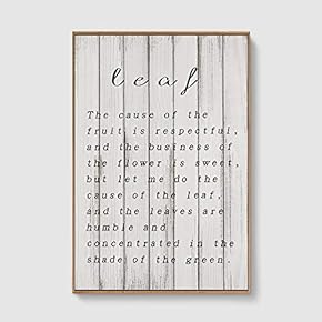 Framed Canvas Home Artwork Decoration Vintage Wood Canvas Wall Art for Living Room, Bedroom - 16x24 inches