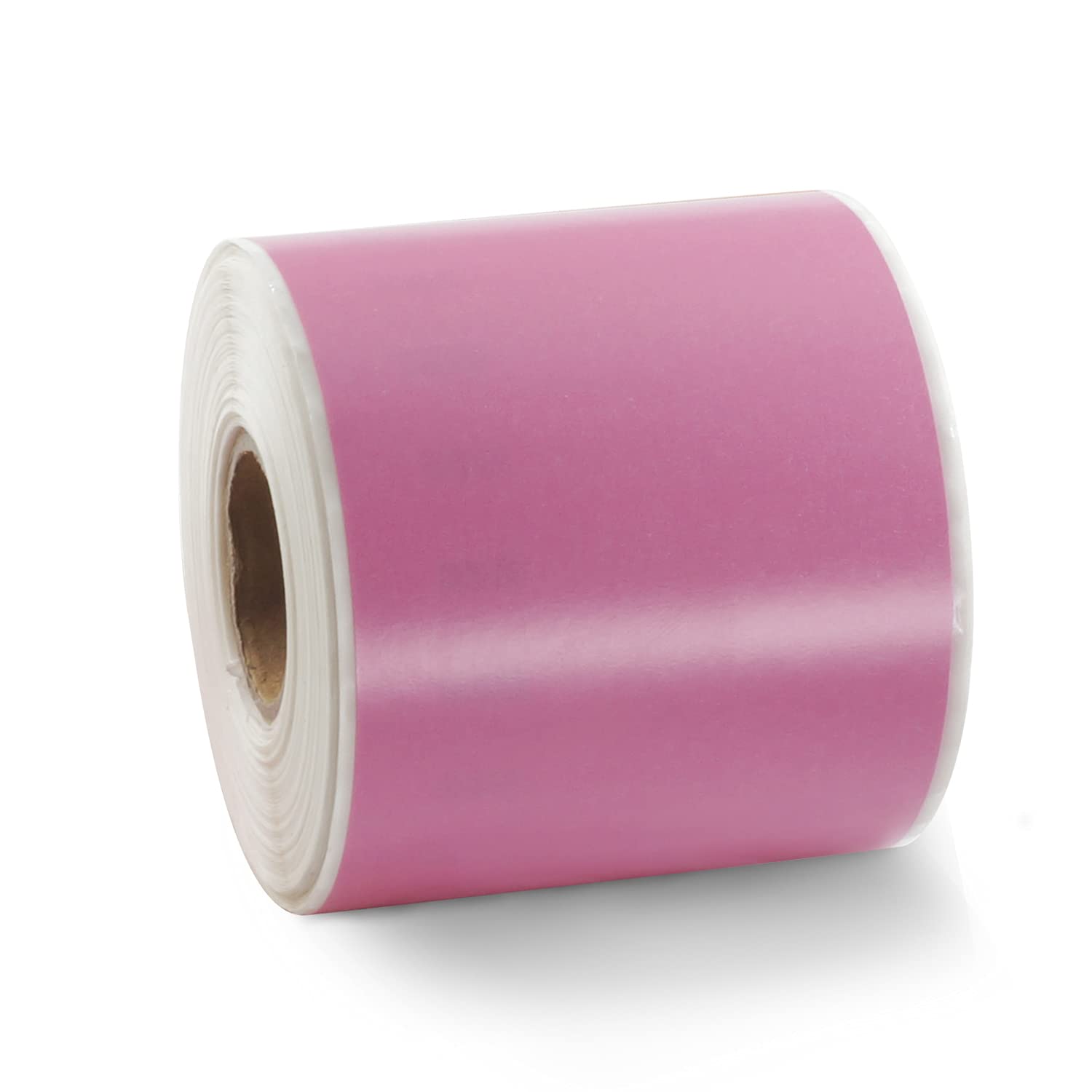 BETCKEY - 1 Roll Pink Lever Arch File Labels Compatible with DYMO 99019(S0722480), 59mm x 190mm, 150 Colored Labels Compatible with DYMO LabelWriter 450, 4XL, NOT Fit 550 or 5XL