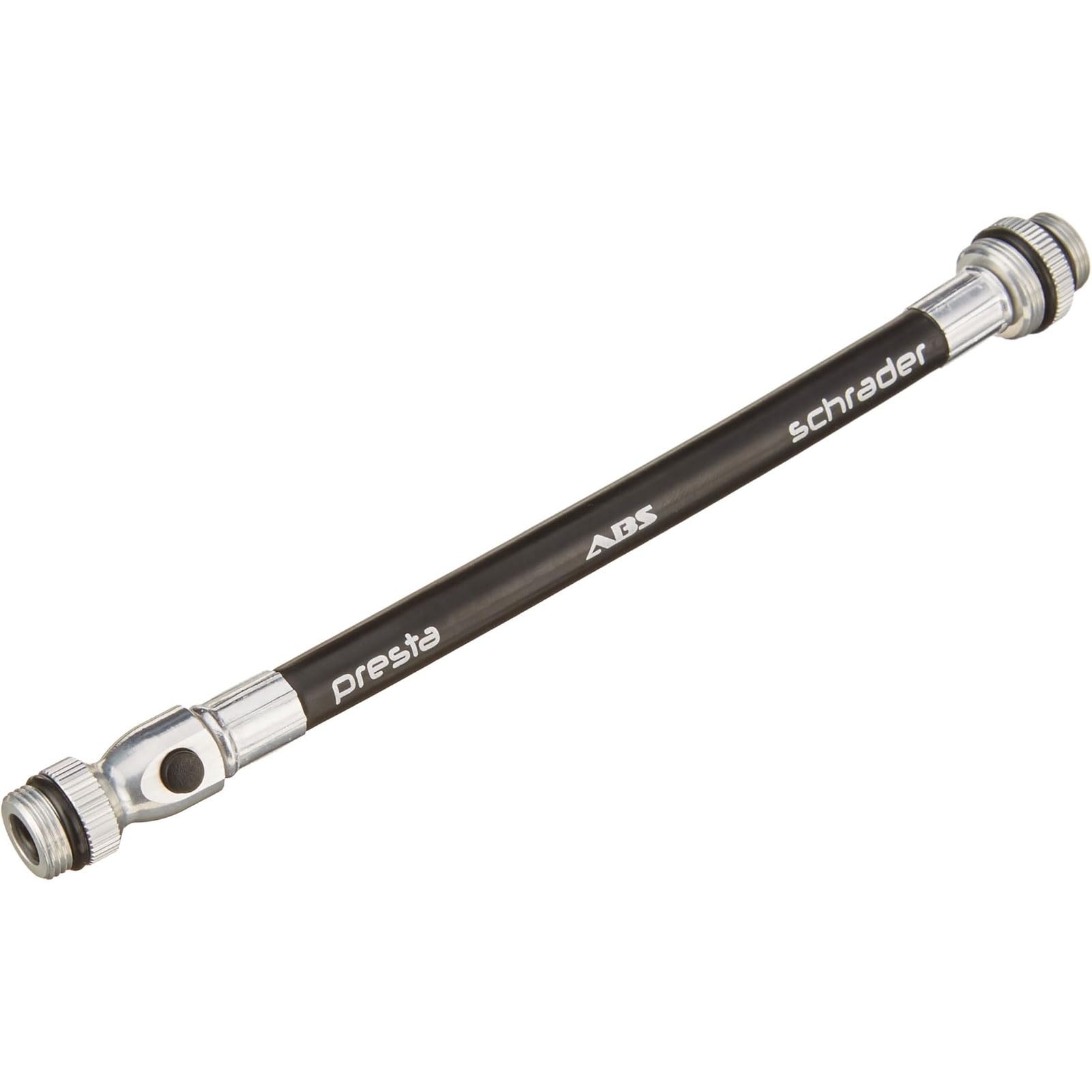 LEZYNE Valve Caps Valve Tube ABS Flex Trousers, Black/Silver, 1-RP-HOSE-V2DUAL